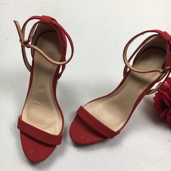 CHARLOTTE RUSSE HIGH HEELS ANKLE STRAPS SZ 6 - Picture 8 of 14